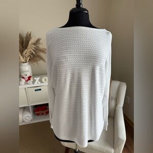 Ralph Lauren - White Boat Neck Long-Sleeved Sweater - Size Small/Runs Large